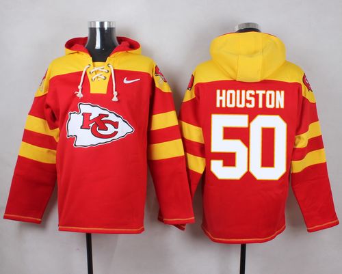 Nike Chiefs #50 Justin Houston Red Player Pullover NFL Hoodie